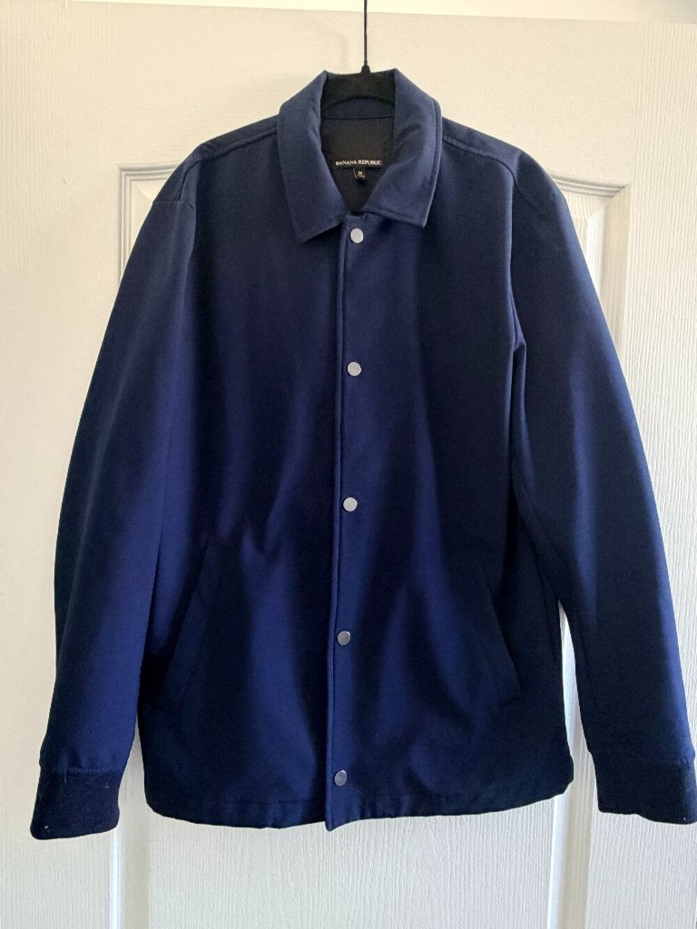 Banana Republic Navy Soft Shell Coat Fleece Lined Medium